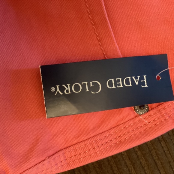 Women’s NEW Faded Glory Capris Capri Size 10 Coral - Picture 3 of 6